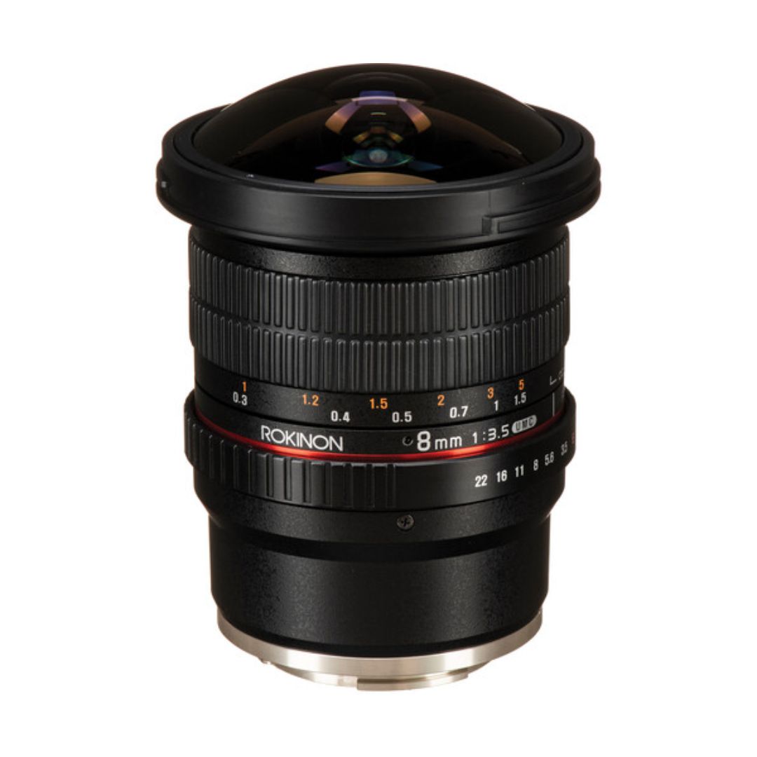 Rokinon-8mm-f3.5-UMC-Fisheye-CS-II-Lens-for-Sony-E-Mount-01.jpg لنز روکینون Rokinon 8mm f/3.5 UMC Fisheye CS II Lens for Sony E- Mount - تصویر 1