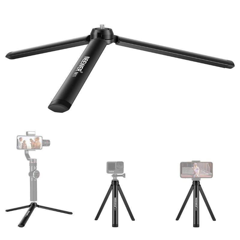 xr:d:DAF70EPOeVE:71,j:8547124857852371568,t:24021414 مینی سه پایه NEEWER Metal Mini Tripod M11 - تصویر 1