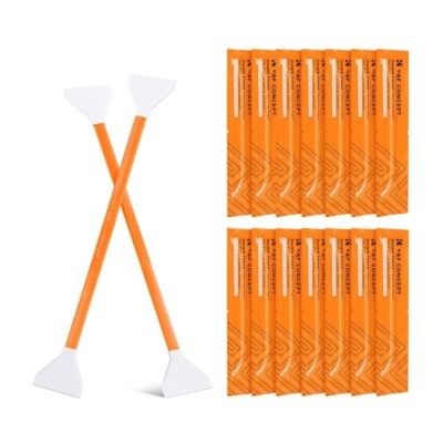 چوب تمیزکننده فول فریم کی اند اف 14Pcs Double-Headed Cleaning Stick Set, CMOS Full Frame Cleaning Stick 24mm Cleaning Cloth Sticks Set