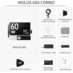 مونو لایت ژیون تک Zhiyun MOLUS G60 Bi-Color Pocket COB Monolight (Combo Kit) - تصویر 2