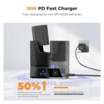 شارژر دوتایی K&F CONCEPT NP-FZ100 با شارژ سریع 18 وات PD و نمایشگر دیجیتال - تصویر 5