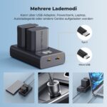 کیت باتری و شارژر K&F CONCEPT NP-FZ100 ظرفیت 2600mAh مخصوص دوربین‌های سونی - تصویر 3
