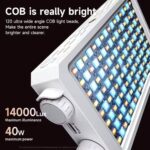 نور ثابت LED پرتابل مدل VL 40 توان 40 وات واقعی برند Ovoo - تصویر 9