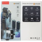 میکروفون بی سیم انسر Answer K66 2in1 Wirreless Microphone - تصویر 2