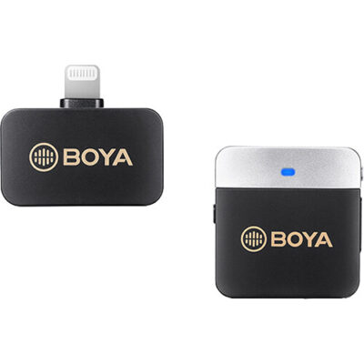 میکروفون بویا مدل BOYA BY-M1V5 Wireless Microphone System with Lightning Connector for iOS Devices