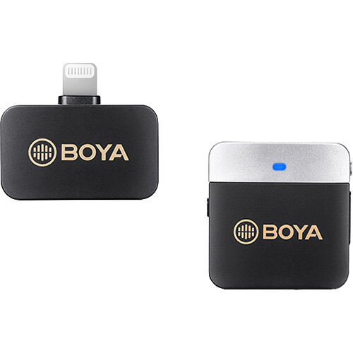 BOYA-BY-M1V5-Wireless-Microphone-System-with-Lightning-Connector-for-iOS-Devices میکروفون بویا مدل BOYA BY-M1V5 Wireless Microphone System with Lightning Connector for iOS Devices - تصویر 1