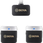 میکروفون بویا مدل BOYA BY-M1V6 2-Person Wireless Microphone System with Lightning Connector for iOS Devices