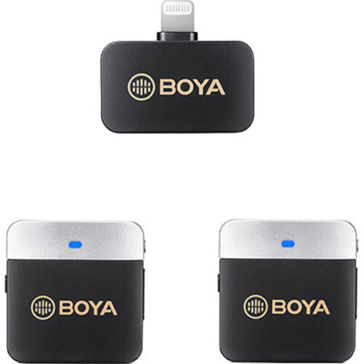 میکروفون بویا مدل BOYA BY-M1V6 2-Person Wireless Microphone System with Lightning Connector for iOS Devices