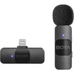 میکروفون بویا مدل BOYA BY-V1 Ultracompact Wireless Microphone System with Lightning Connector for iOS Devices