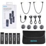 میکروفون بویا مدل BOYA BY-W4 Ultracompact 4-Person Wireless Microphone System for Cameras and Smartphones - تصویر 2