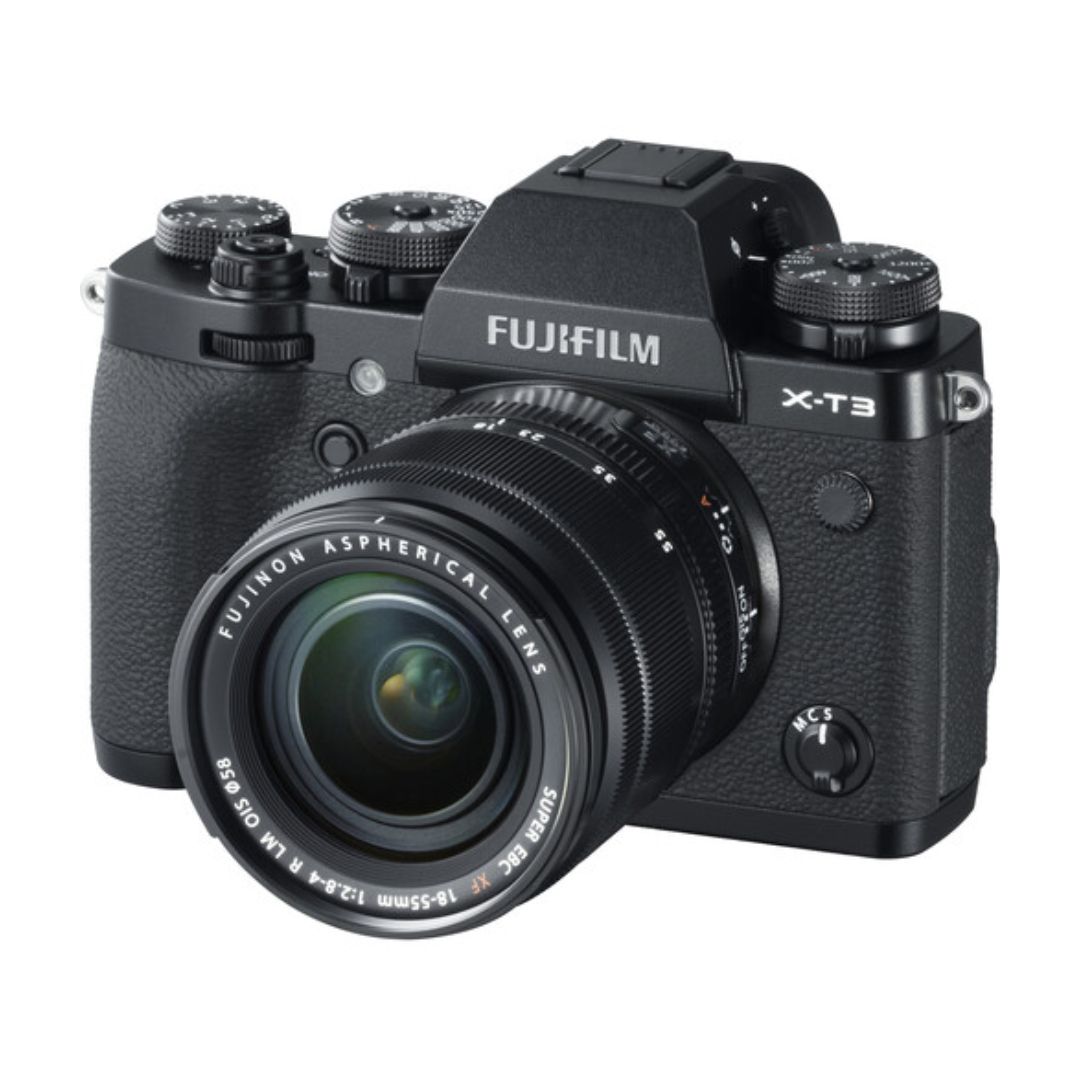FUJIFILM-X-T3-Mirrorless-Camera-with-18-55mm-Lens-Black-01 دوربین عکاسی فوجی فیلم FUJIFILM X-T3 Mirrorless Camera with 18-55mm Lens (Black) - تصویر 1