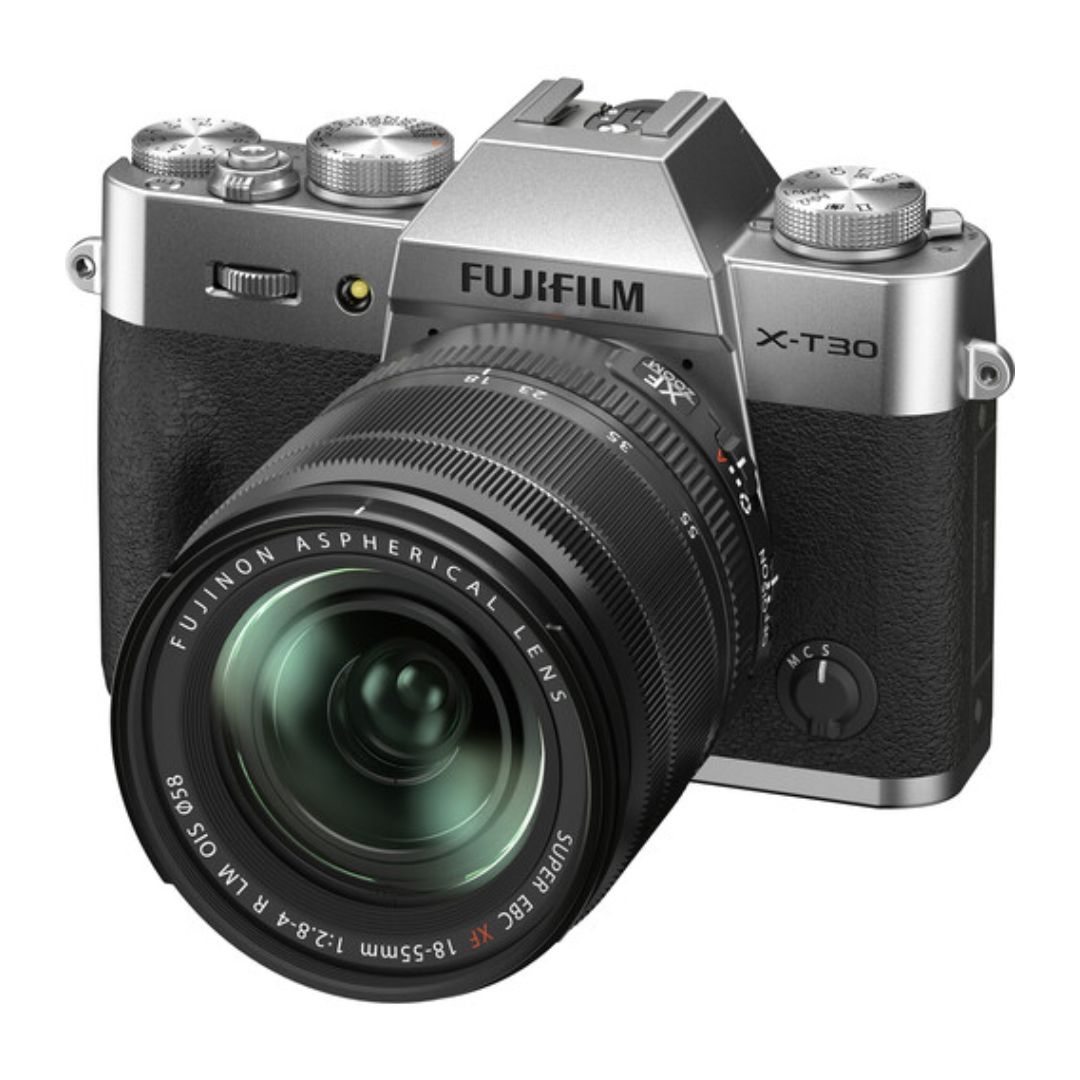 FUJIFILM-X-T30-II-Mirrorless-Camera-with-18-55mm-Lens-Silver-01 دوربین عکاسی فوجی فیلم FUJIFILM X-T30 II Mirrorless Camera with 18-55mm Lens (Silver) - تصویر 1
