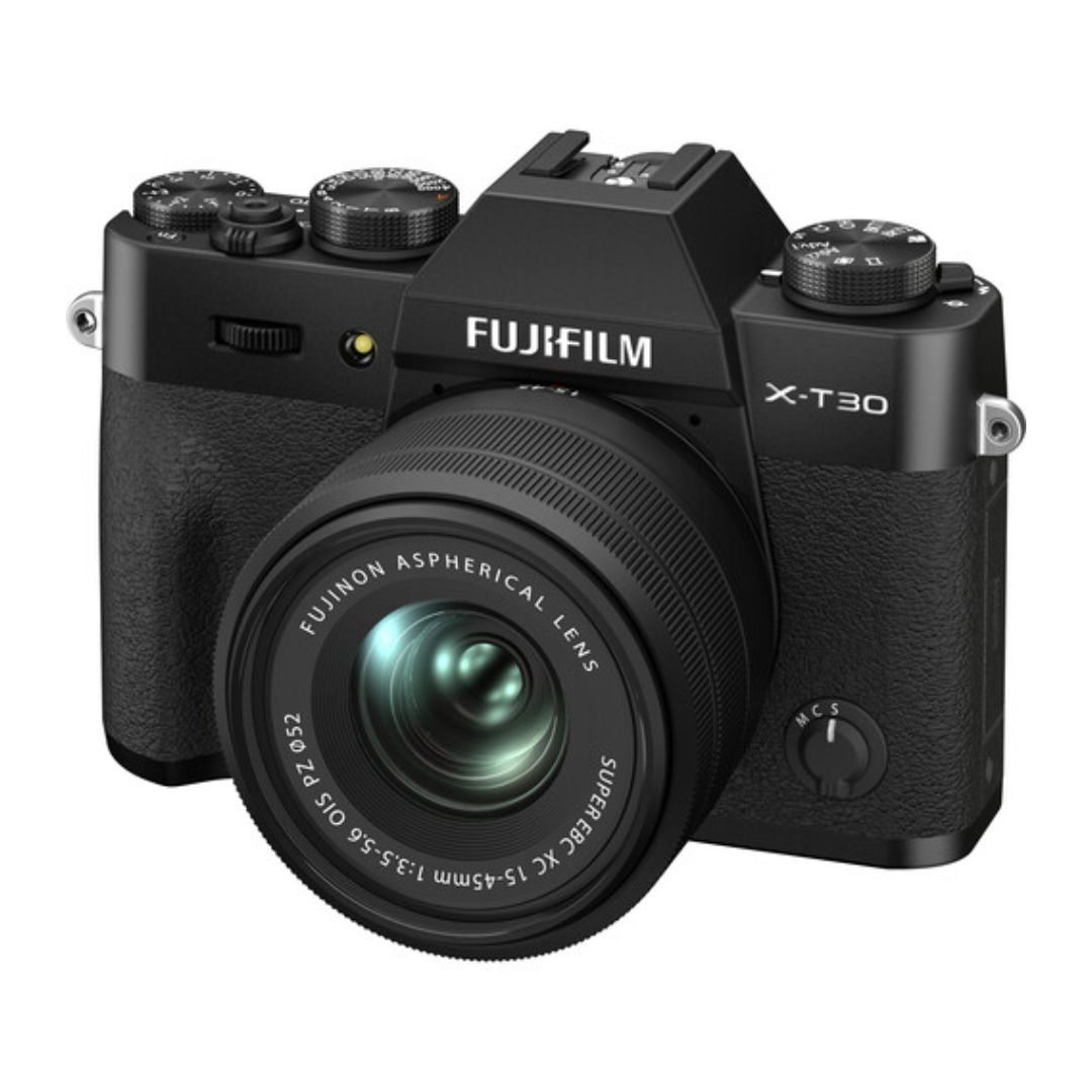 FUJIFILM-X-T30-II-Mirrorless-Camera-with-XC-15-45mm-OIS-PZ-Lens-Black-01 دوربین عکاسی فوجی فیلم FUJIFILM X-T30 II Mirrorless Camera with XC 15-45mm OIS PZ Lens (Black) - تصویر 1