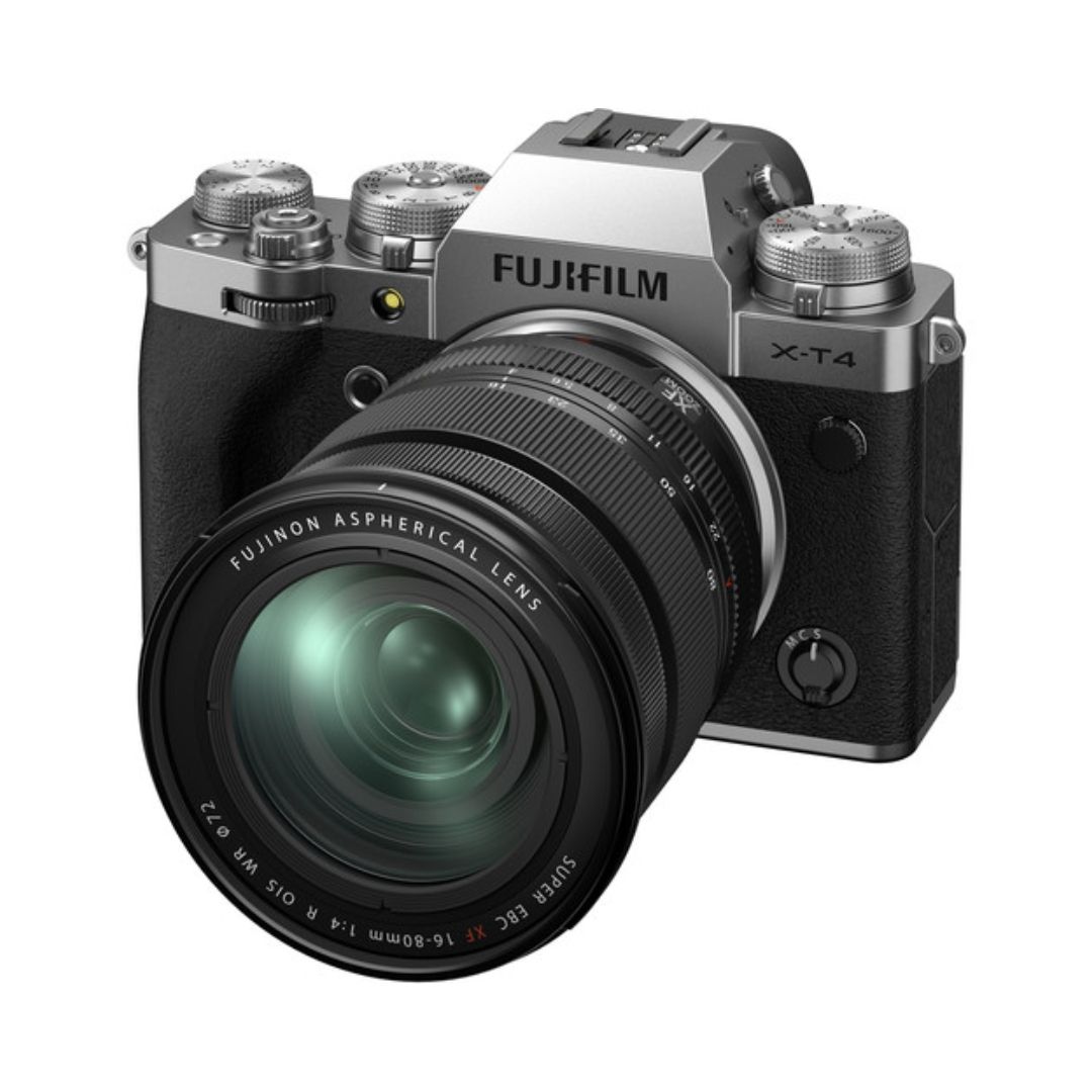 FUJIFILM-X-T4-Mirrorless-Camera-with-16-80mm-Lens-Silver-01 دوربین عکاسی فوجی فیلم FUJIFILM X-T4 Mirrorless Camera with 16-80mm Lens (Silver) - تصویر 1