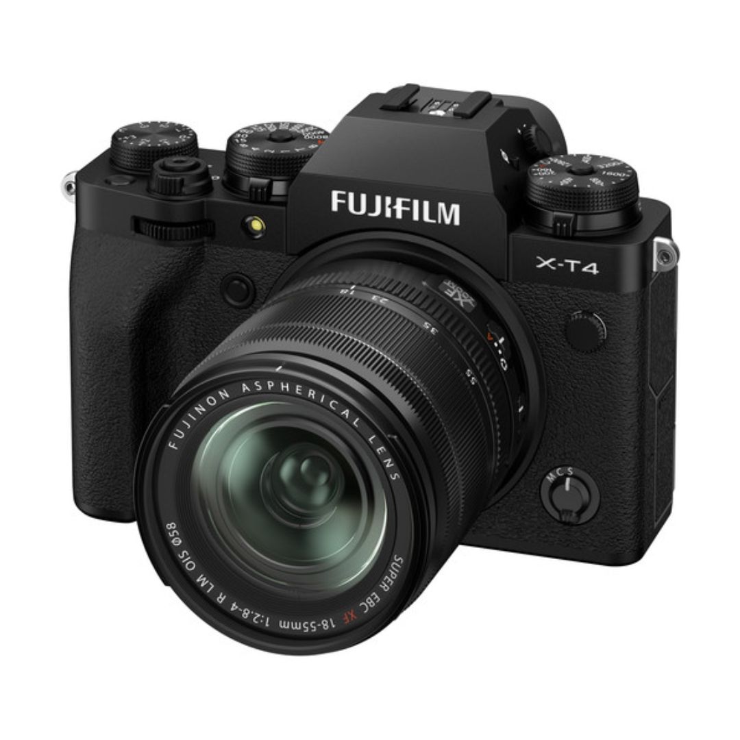 FUJIFILM-X-T4-Mirrorless-Camera-with-18-55mm-Lens-Black-01 دوربین عکاسی فوجی فیلم FUJIFILM X-T4 Mirrorless Camera with 18-55mm Lens (Black) - تصویر 1