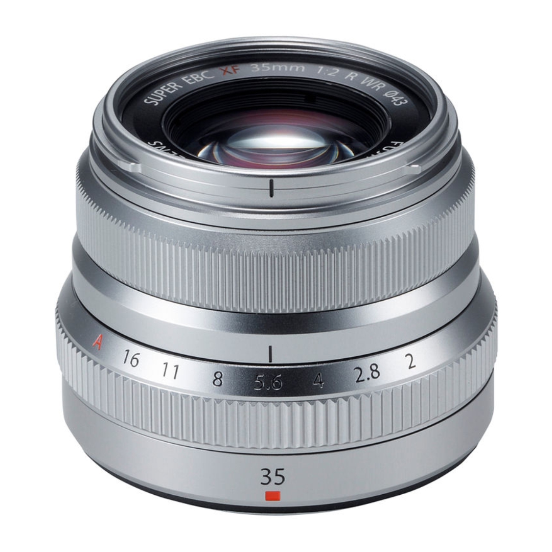 FUJIFILM-XF-35mm-f2-R-WR-Lens-Silver-01 لنز فوجی فیلم FUJIFILM XF 35mm f/2 R WR Lens (Silver) - تصویر 1