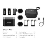 میکروفن گودوکس کیت Godox WEC-S 2-Person Wireless Microphone System for Cameras and Mobile Devices - تصویر 2