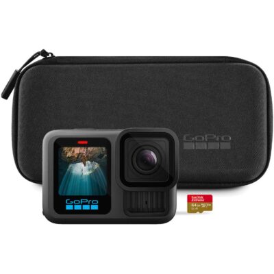 دوربین گوپرو هیرو 13 باندل همراه با کیف و کارت حافظه سن دیسک 64 گیگابایت Gopro HERO13 bundle includes Case & SanDisk 64GB Extreme