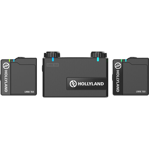 Hollyland-LARK-150-2-Person-Compact-Digital-Wireless-Microphone-System-2.4-GHz-Black-01 میکروفون بیسیم هالی لند Hollyland LARK 150 2-Person Compact Digital Wireless Microphone System (2.4 GHz, Black) - تصویر 1