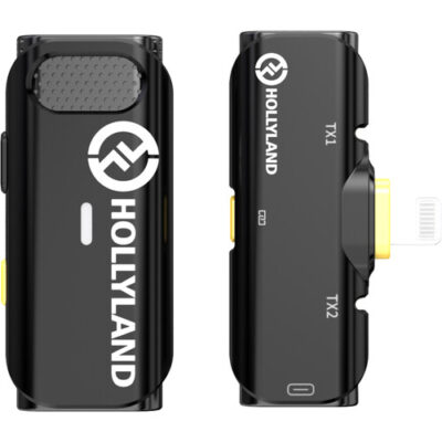 میکروفون بی‌سیم هالی لند Hollyland LARK C1 SOLO Wireless Microphone System with Lightning Connector for iOS Devices (Black, 2.4 GHz)
