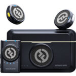 میکروفون بی‌سیم هالی لند Hollyland LARK M2 DUO 2-Person Wireless Camera-Mount Microphone System (2.4 GHz, Shine Charcoal)
