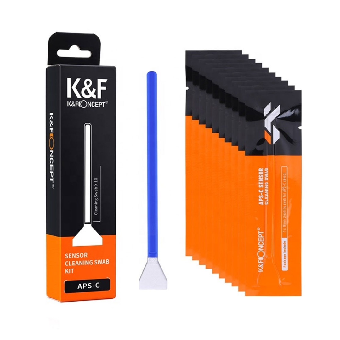 KF-Cleaning-Kit پارو تمیزکننده کراپ فریم کی اند اف K&F Crop Frame Sensor Swabs (10 عدد) - تصویر 1