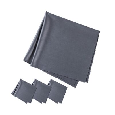 پارچه خشک پاک کننده کی اند اف K&F Concept Cleaning cloth set needle one dust-free cleaning dry cloth for Electronics, dark gray, 4 pieces, 40.6*40.6cm , opp bag packaging