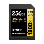 کارت حافظه لکسار Lexar 256GB Professional 1800x UHS-II SDXC Memory Card (GOLD Series)