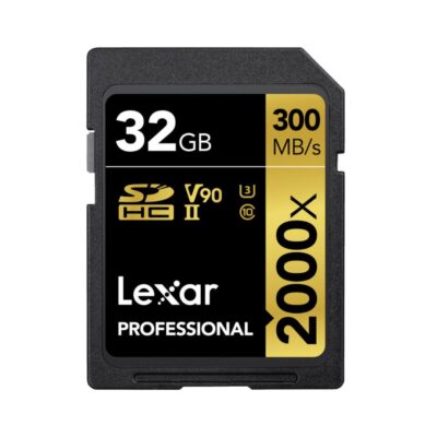 کارت حافظه لکسار Lexar 32GB Professional 2000x UHS-II SDHC Memory Card