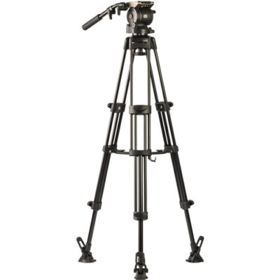 سه پایه فیلمبرداری لیبک مدل Libec HS-250M Tripod System with H25 Head, Mid-Level Spreader, Rubber Feet & Case