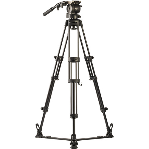 Libec-HS-350-Tripod-System-with-H35-Head-Ground-Spreader-Case-01 سه پایه فیلمبرداری لیبک مدل Libec HS-350 Tripod System with H35 Head, Ground Spreader & Case - تصویر 1