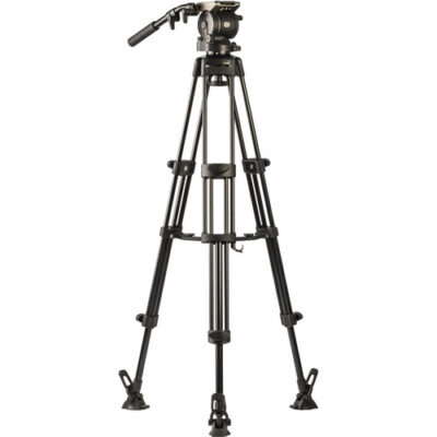 سه پایه فیلمبرداری لیبک مدل Libec HS-350M Tripod System with H35 Head, Mid-Level Spreader, Rubber Feet & Case