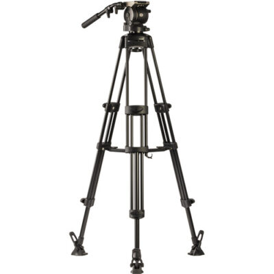 سه پایه فیلمبرداری لیبک مدل Libec HS-450M Tripod System with H45 Head, Mid-Level Spreader, Rubber Feet & Case