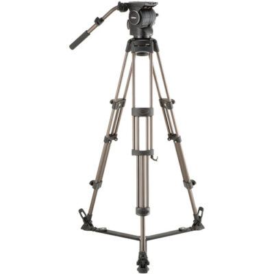 سه پایه فیلمبرداری لیبک مدل Libec RSP-750 Professional Aluminum Tripod System with Floor-level Spreader for ENG Setups