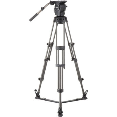 سه پایه فیلمبرداری لیبک مدل Libec RSP-750C Professional Carbon Piping Tripod System with Floor-level Spreader for ENG Setups