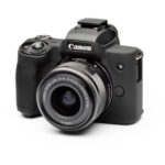 کاور سیلیکونی دوربين کانن رنگ مشکی canon M50 II Cover black - تصویر 2