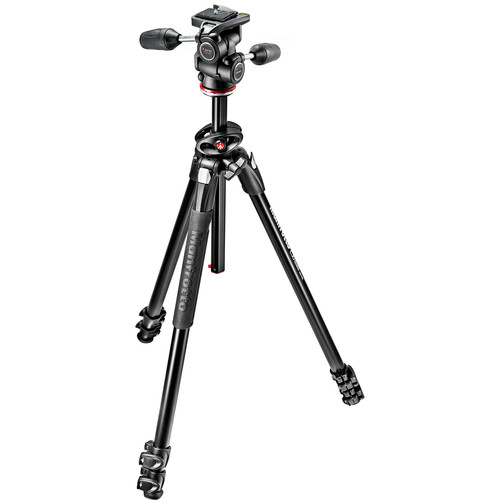 Manfrotto-290-Dual-Aluminum-Tripod-with-3-Way-PanTilt-Head-01 Manfrotto 290 Dual Aluminum Tripod with 3-Way Pan/Tilt Head - تصویر 1