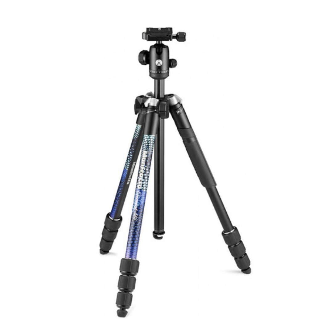 Manfrotto-Element-MII-Aluminum-Tripod-with-Ball-Head-Blue-01 سه پایه عکاسی مانفرتو Manfrotto Element MII Aluminum Tripod with Ball Head (Blue) - تصویر 1