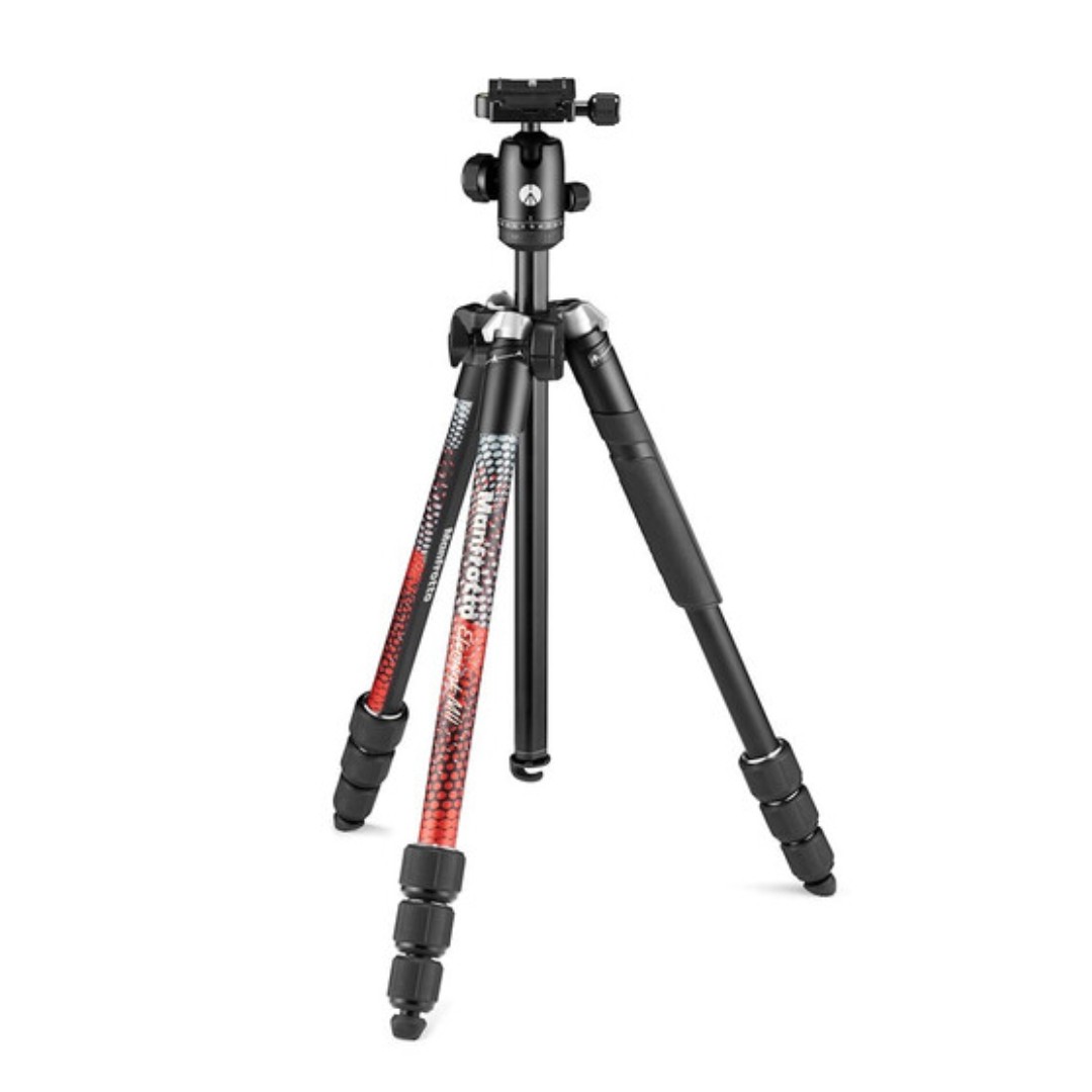 Manfrotto-Element-MII-Aluminum-Tripod-with-Ball-Head-Red-01 سه پایه عکاسی مانفرتو Manfrotto Element MII Aluminum Tripod with Ball Head (Red) - تصویر 1