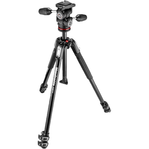 Manfrotto-MK190X3-3W1-Aluminum-Tripod-with-804-MK-II-3-Way-PanTilt-Head-01 سه پایه عکاسی مانفرتو Manfrotto MK190X3-3W1 Aluminum Tripod with 804 MK II 3-Way Pan/Tilt Head - تصویر 1