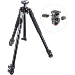 سه پایه عکاسی مانفرتو Manfrotto MK190X3-3W1 Aluminum Tripod with 804 MK II 3-Way Pan/Tilt Head - تصویر 3