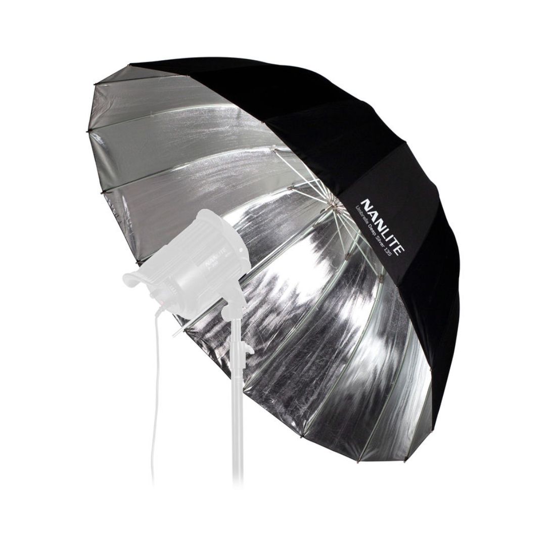 Nanlite-Deep-Umbrella-135-Silver-53-01 Nanlite Deep Umbrella 135 (Silver, 53") - تصویر 1