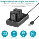 شارژر و باتری دوربین NP-FW50 نمایشگر شارژ مدل Neewer Dual Battery Charger NP-FW50 Batteries Kit (1100mAh) - تصویر 3
