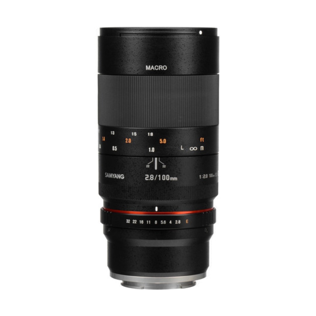 Samyang-100mm-f2.8-ED-UMC-Macro-Lens-for-Sony-E-01 لنز سامیانگ Samyang 100mm f/2.8 ED UMC Macro Lens for Sony E - تصویر 1