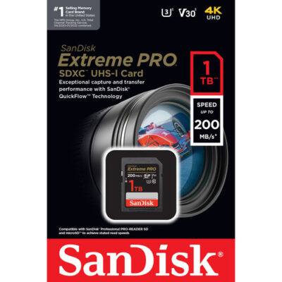 کارت حافظه سن دیسک SanDisk 1TB Extreme PRO UHS-I SDXC Memory Card 200MB/s