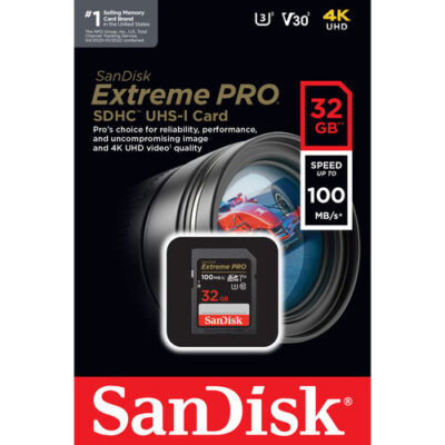 کارت حافظه سن دیسک SanDisk 32GB Extreme PRO UHS-I SDHC Memory Card 200MB/s