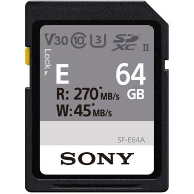 کارت حافظه سونی Sony 64GB SF-E Series UHS-II SDXC Memory Card