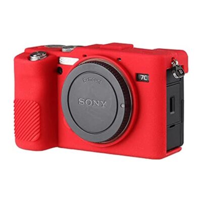 کاور سیلیکونی دوربين سونی رنگ قرمز Sony Alpha A7RIV Cover Red