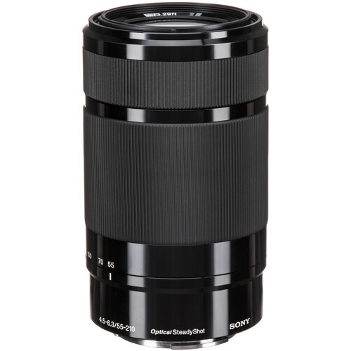 Sony-E-55-210mm-f4.5-6.3-OSS-Lens-Black-01 لنز سونی Sony E 55-210mm f/4.5-6.3 OSS Lens (Black) - تصویر 1
