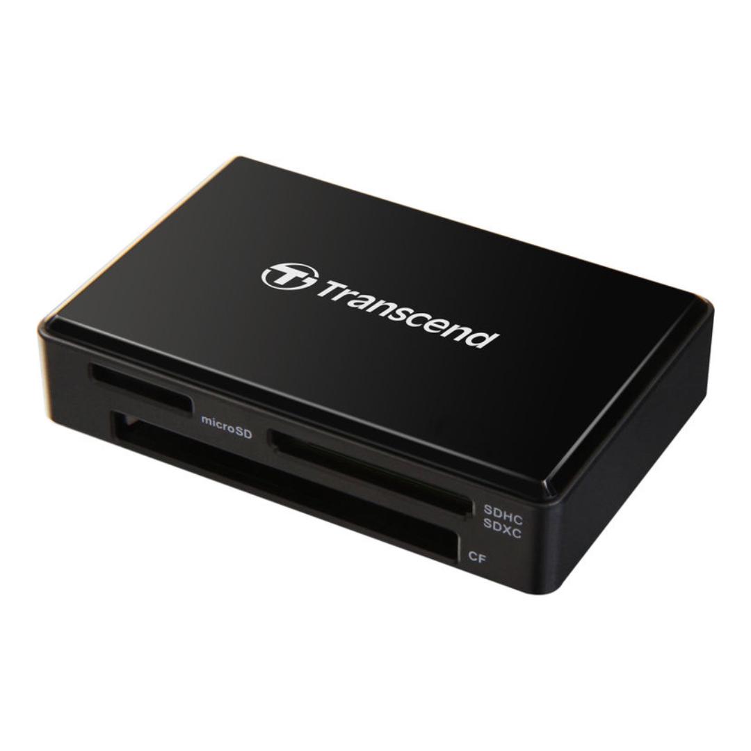 Transcend-RDF8-USB-3.1-Gen-1-Card-Reader-Black کارت خوان ترنسند Transcend RDF8 USB 3.1 Gen 1 Card Reader (Black) - تصویر 1